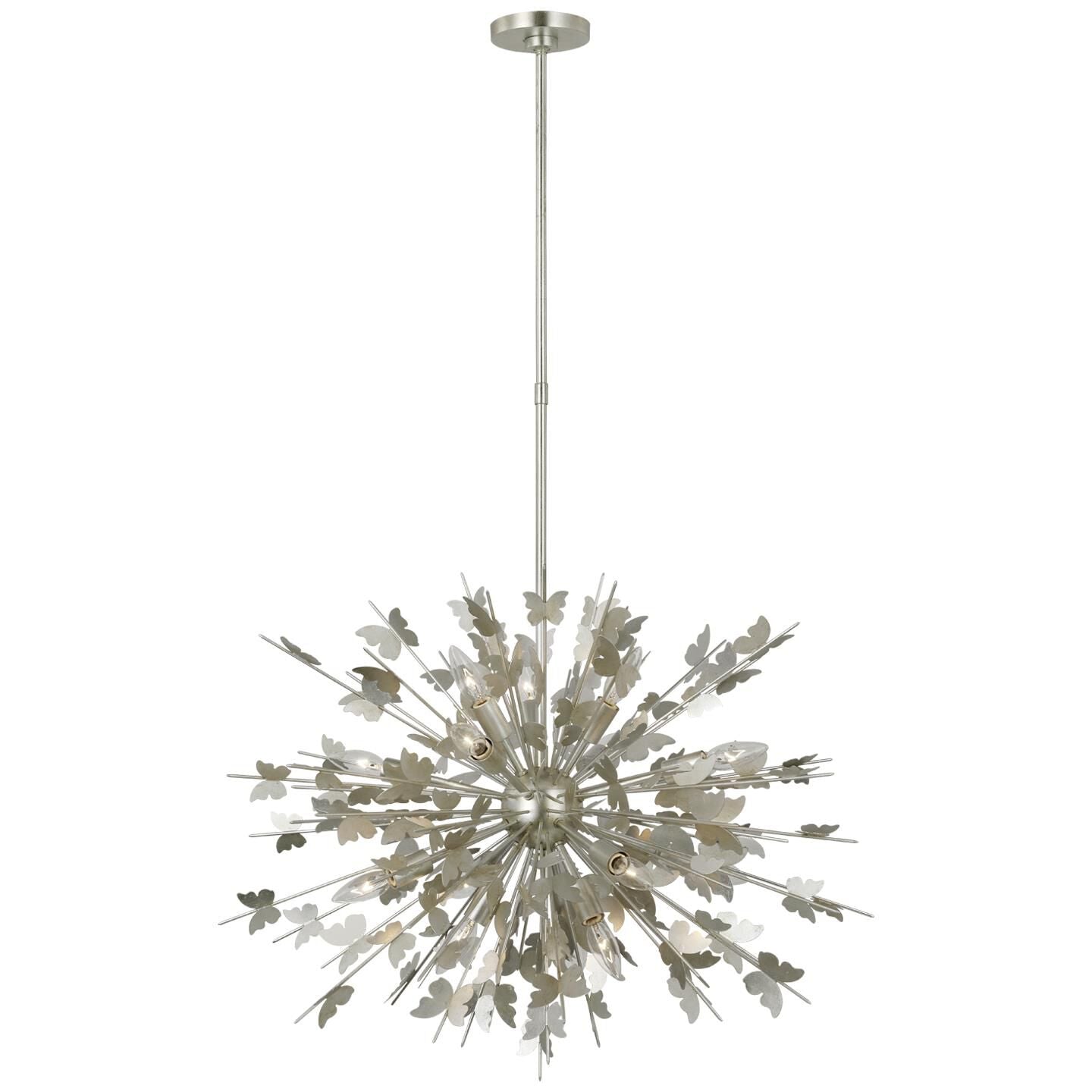 Visual Comfort Signature Collection Julie Neill Farfalle 30 Inch 14 Light Led Chandelier Cp739590