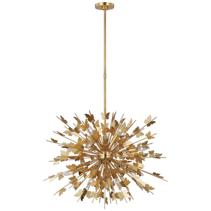 Visual Comfort Signature Collection Julie Neill Farfalle 30 Inch 14 Light Led Chandelier Cp739590