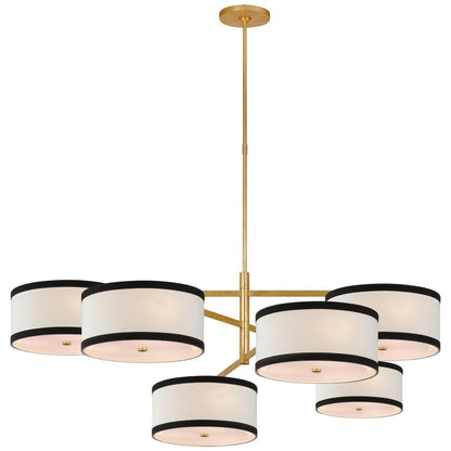 Visual Comfort Signature Collection Kate Spade New York Walker 54 Inch 18 Light Led Chandelier Cp769472