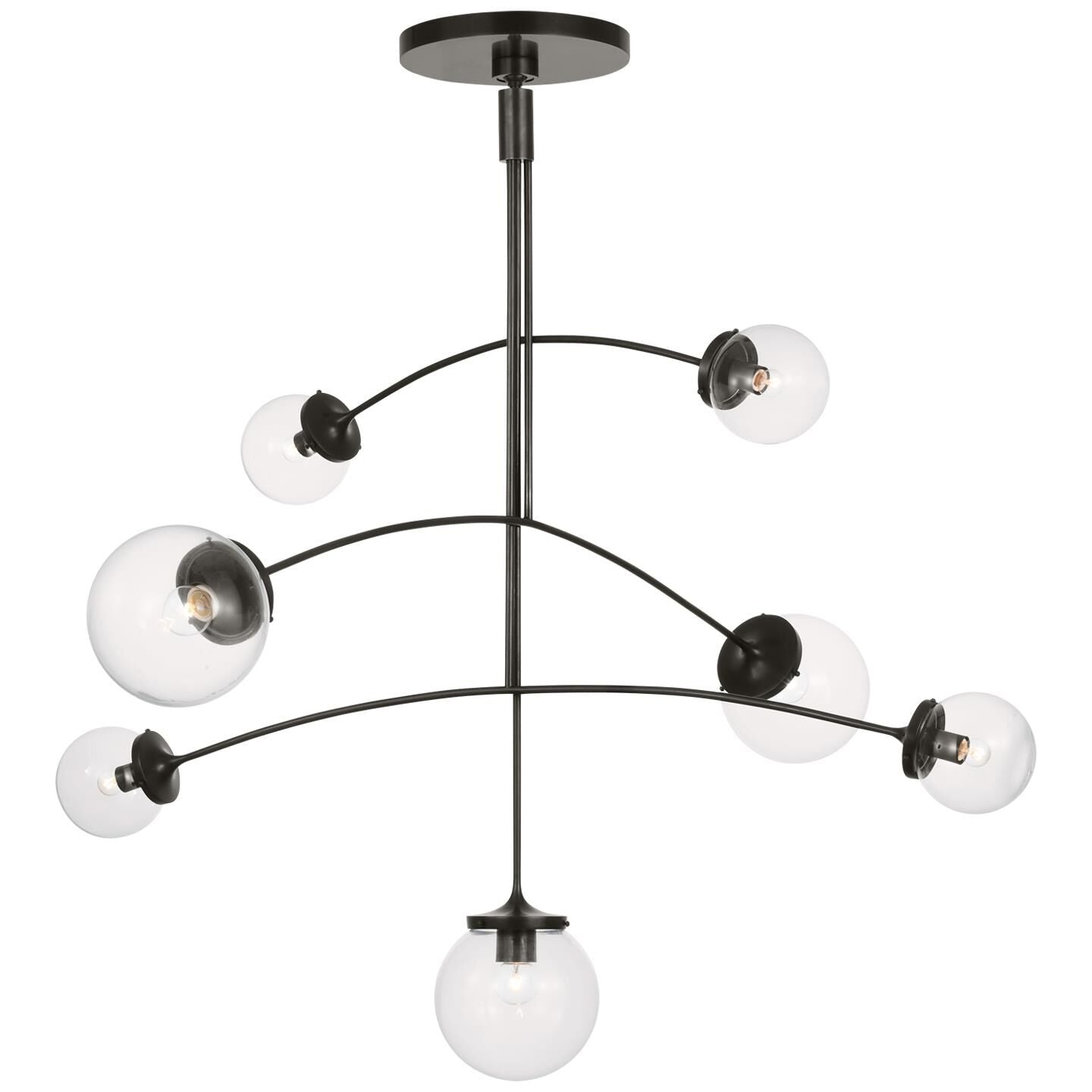 Visual Comfort Signature Collection Kate Spade New York Prescott 55 Inch 7 Light Chandelier Cp151953