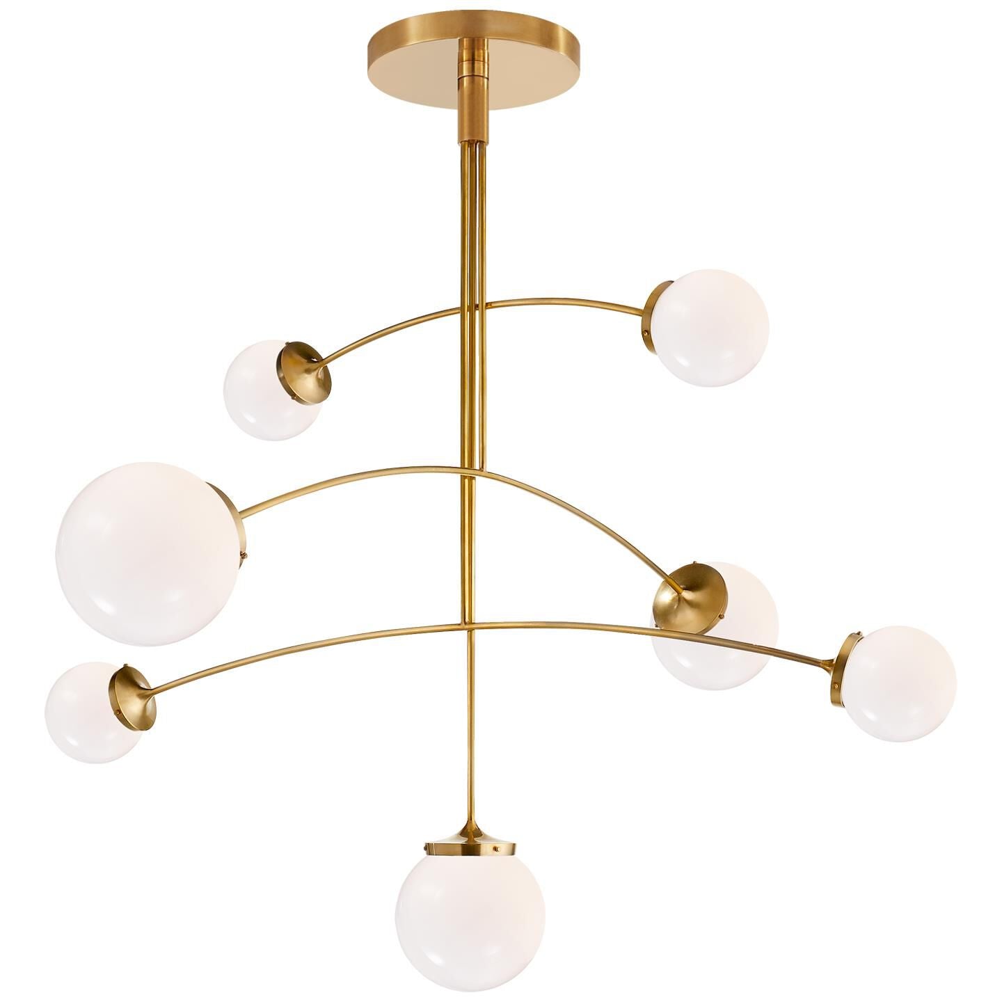 Visual Comfort Signature Collection Kate Spade New York Prescott 55 Inch 7 Light Chandelier Cp151953