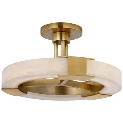 Visual Comfort Signature Collection Kelly Wearstler Covet 13 Inch 1 Light Led Semi Flush Mount Cp769476