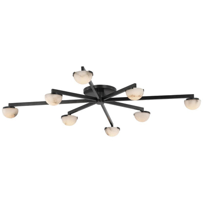 Visual Comfort Signature Collection Kelly Wearstler Pedra 48 Inch 8 Light Led Flush Mount Cp785834