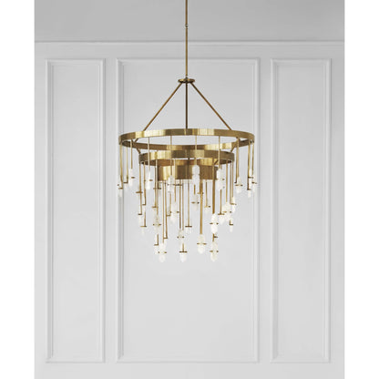 Visual Comfort Signature Collection Kelly Wearstler Halcyon 36 Inch 6 Light Chandelier Cp152035