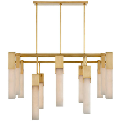 Visual Comfort Signature Collection Kelly Wearstler Covet 44 Inch 12 Light Led Chandelier Cp376029