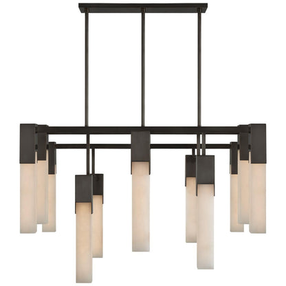 Visual Comfort Signature Collection Kelly Wearstler Covet 44 Inch 12 Light Led Chandelier Cp376029