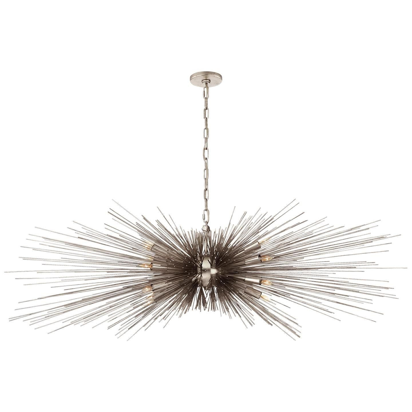 Visual Comfort Signature Collection Kelly Wearstler Strada 60 Inch 16 Light Linear Suspension Light Cp260861