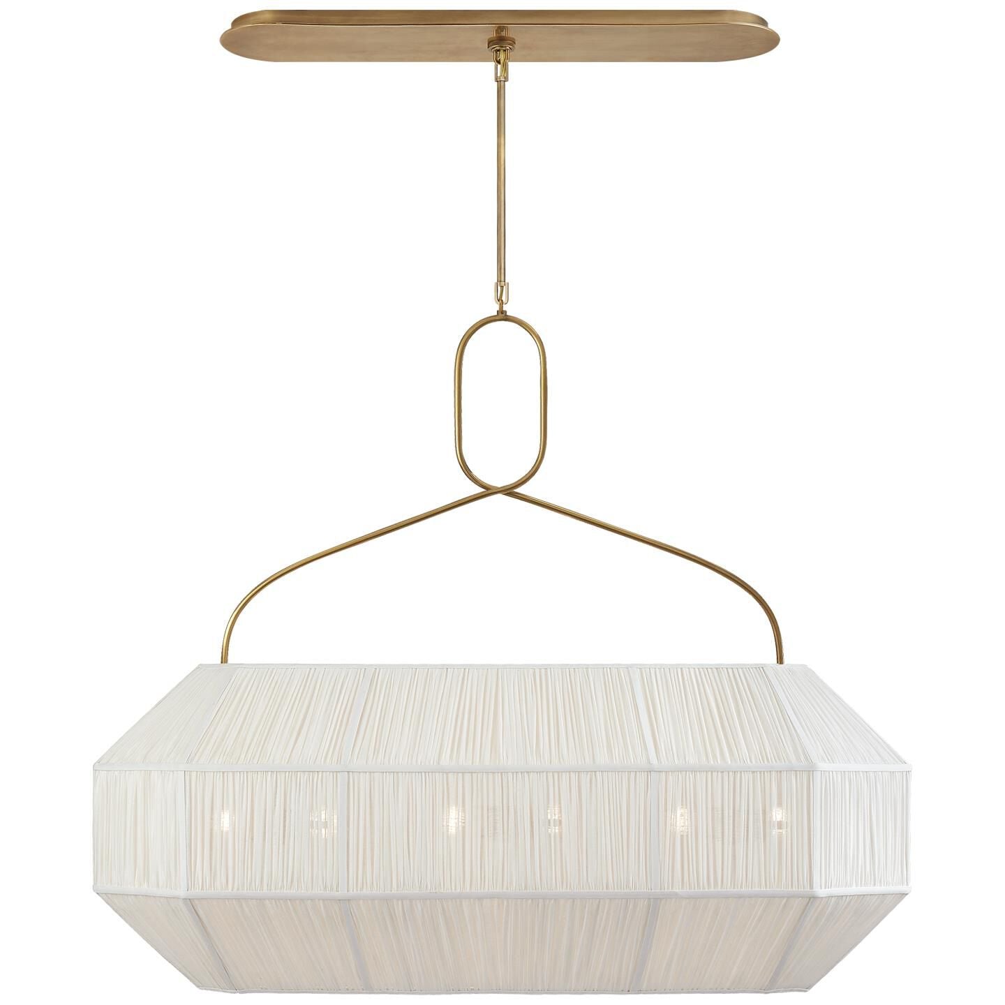 Visual Comfort Signature Collection Kelly Wearstler Forza 40 Inch 6 Light Linear Suspension Light Cp152065