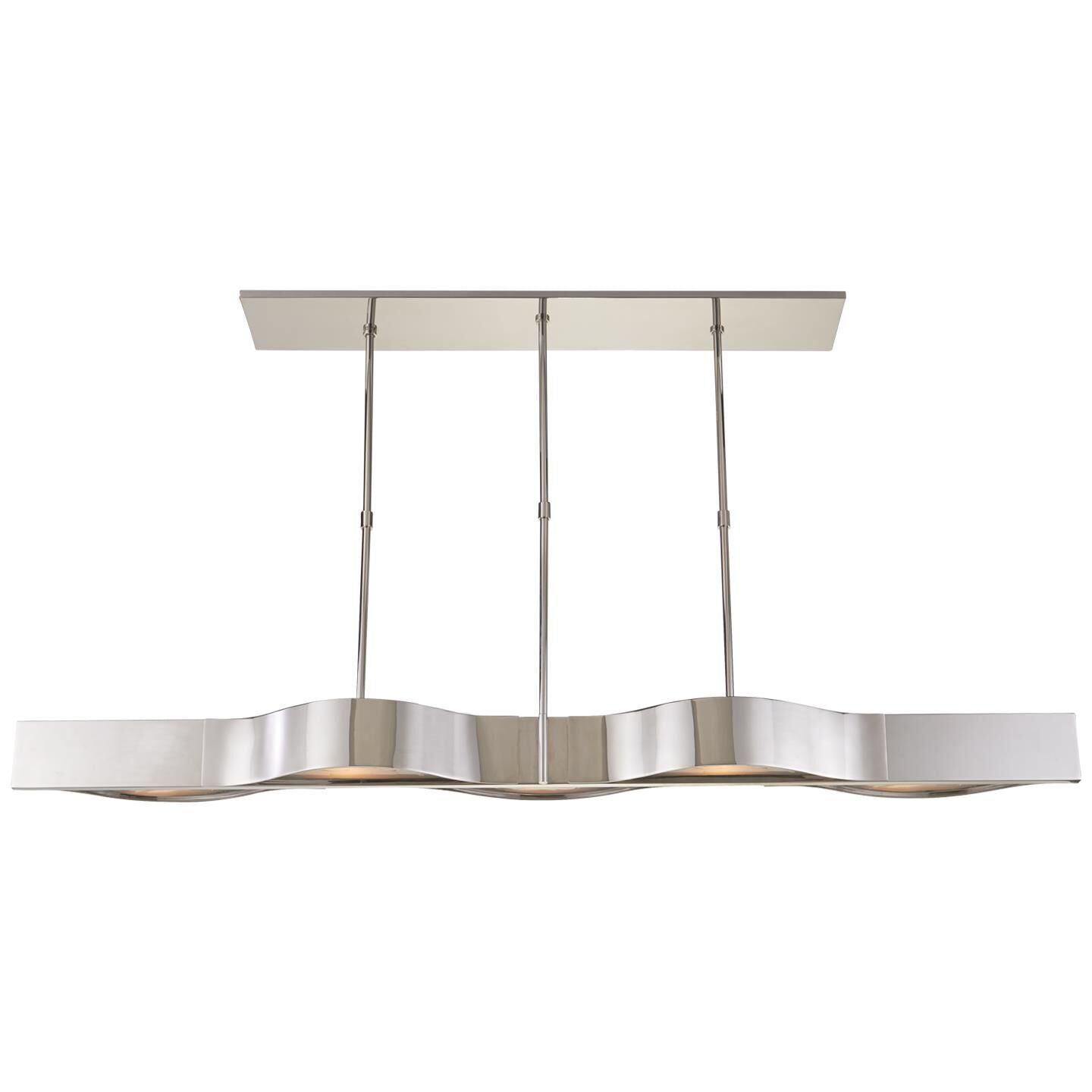 Visual Comfort Signature Collection Kelly Wearstler Avant 60 Inch 5 Light Linear Suspension Light Cp152075