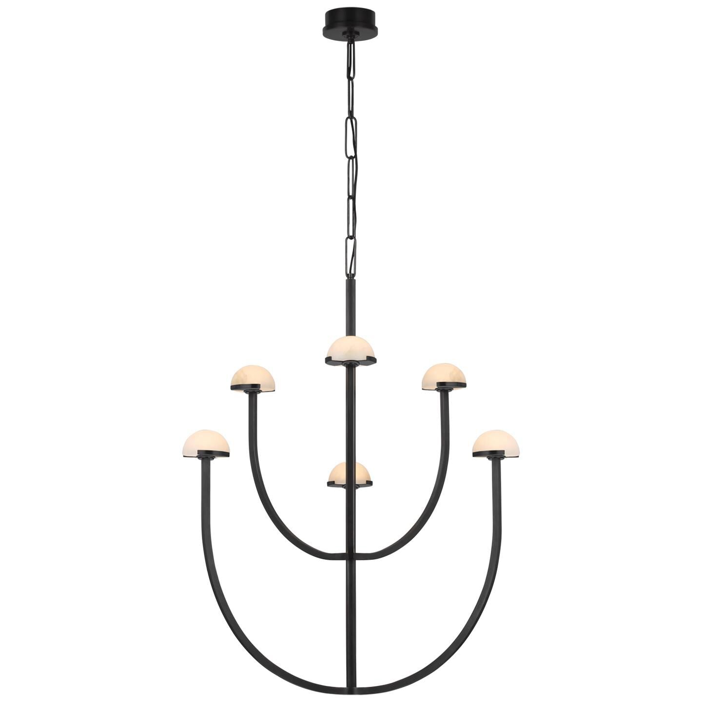 Visual Comfort Signature Collection Kelly Wearstler Pedra 28 Inch Led Chandelier Cp733713