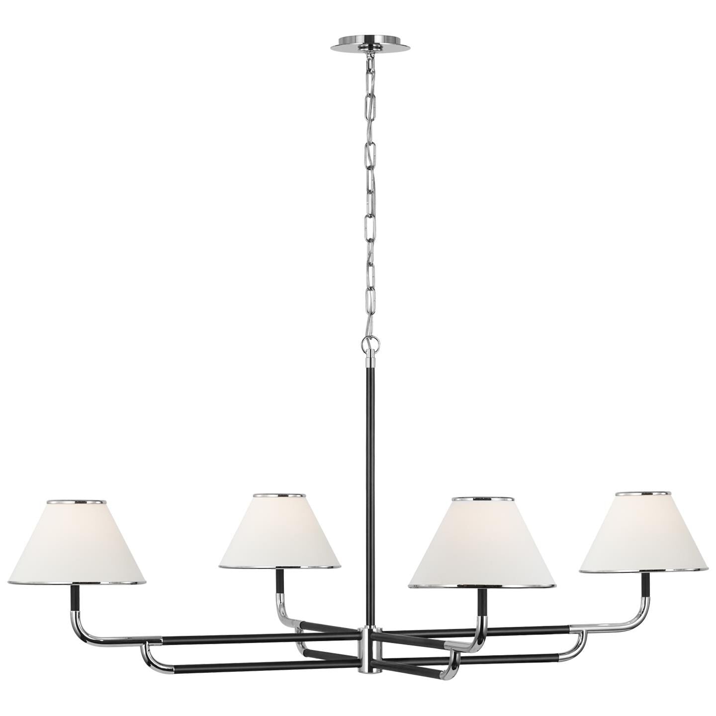 Visual Comfort Signature Collection Marie Flanigan Rigby 54 Inch 4 Light Led Chandelier Cp769488