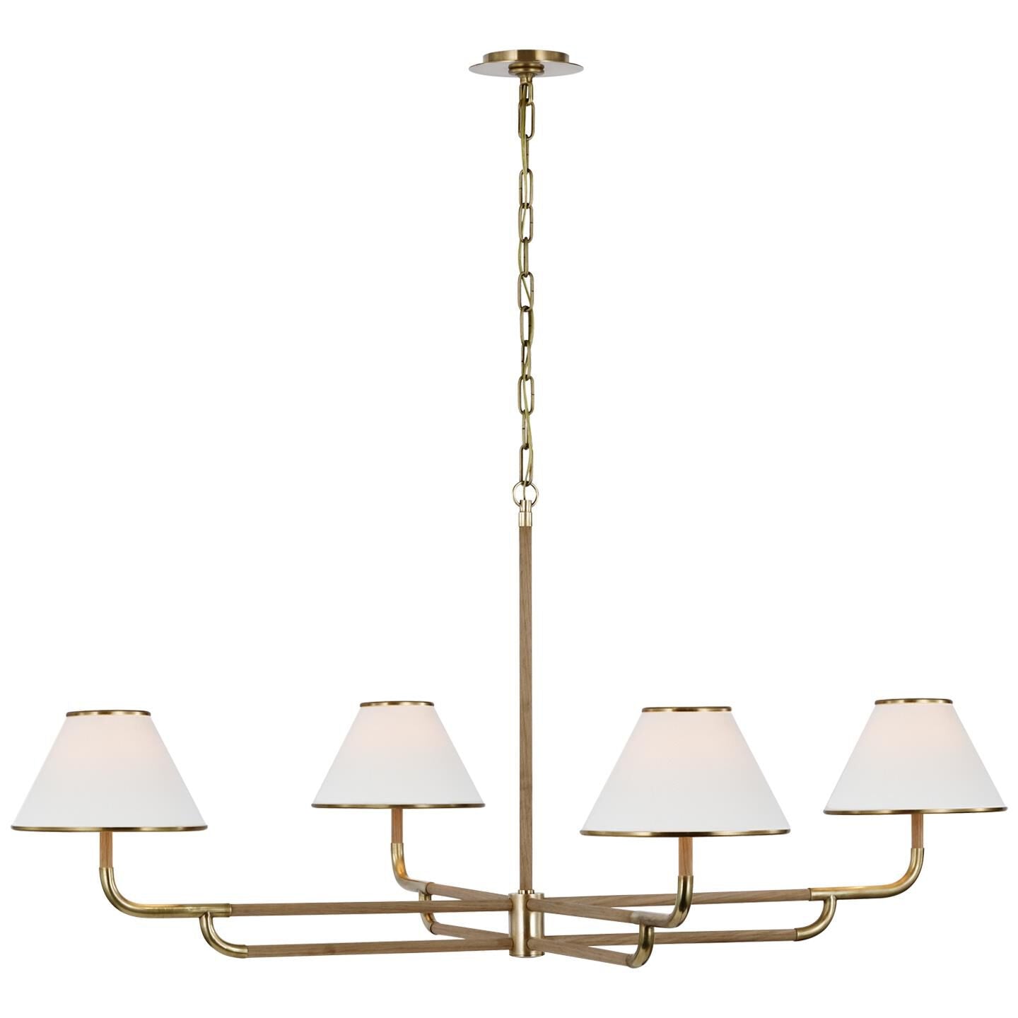 Visual Comfort Signature Collection Marie Flanigan Rigby 54 Inch 4 Light Led Chandelier Cp769488