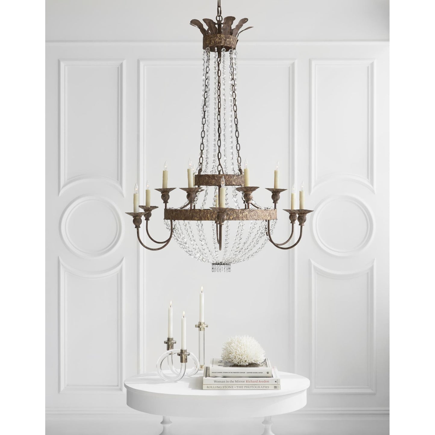 Visual Comfort Signature Collection Niermann Weeks Lyon 39 Inch 12 Light Chandelier Cp159374