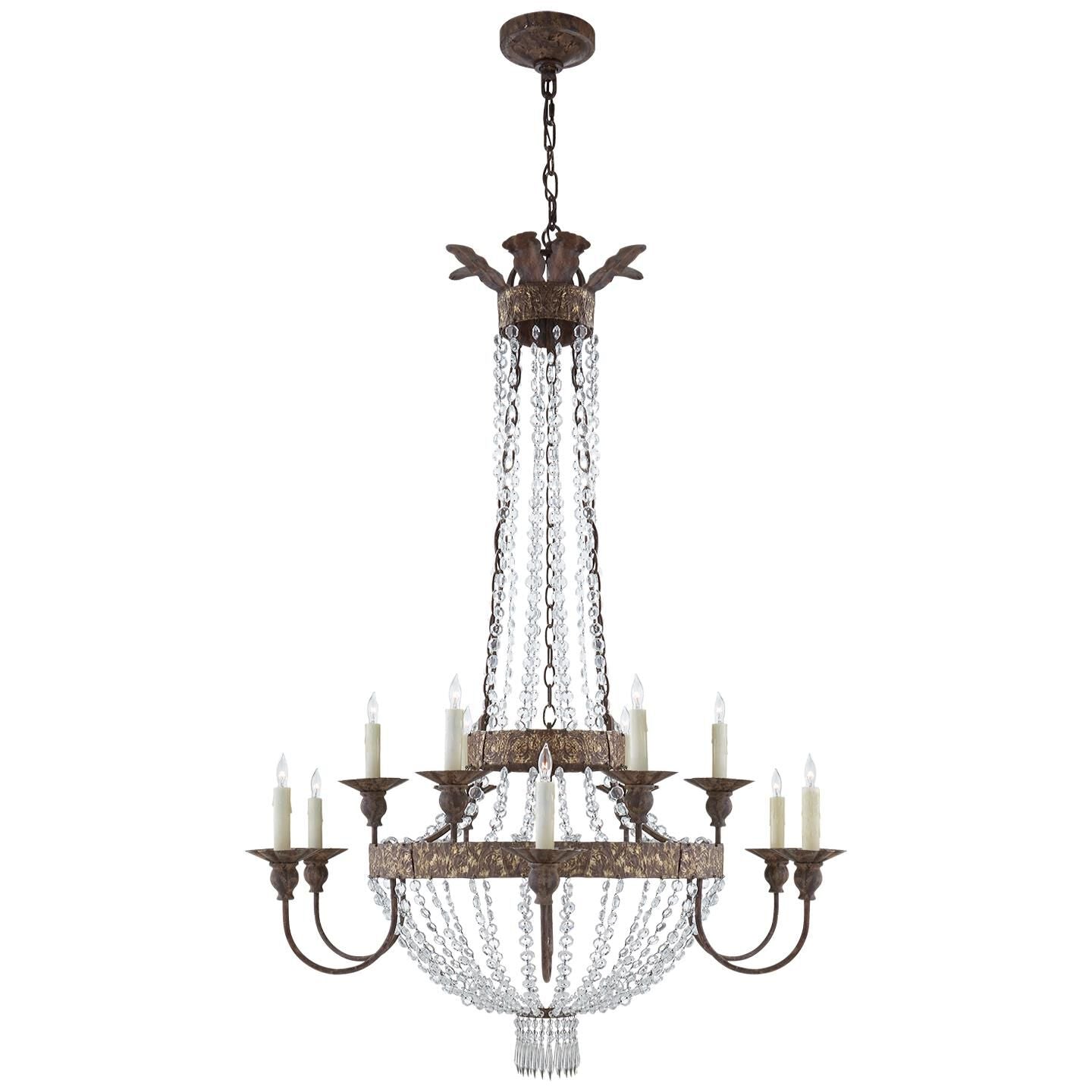 Visual Comfort Signature Collection Niermann Weeks Lyon 39 Inch 12 Light Chandelier Cp159374