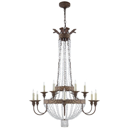 Visual Comfort Signature Collection Niermann Weeks Lyon 39 Inch 12 Light Chandelier Cp159374