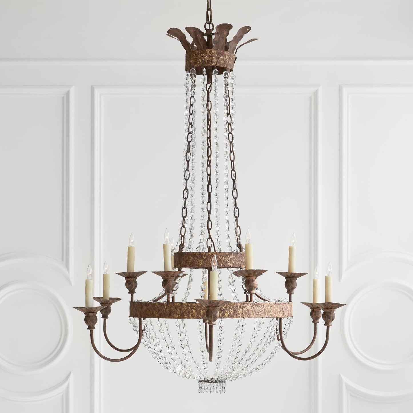 Visual Comfort Signature Collection Niermann Weeks Lyon 39 Inch 12 Light Chandelier Cp159374