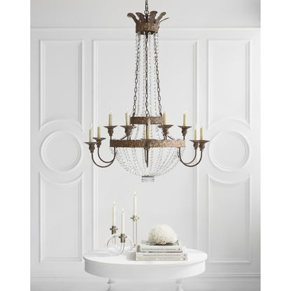 Visual Comfort Signature Collection Niermann Weeks Lyon 39 Inch 12 Light Chandelier Cp159374