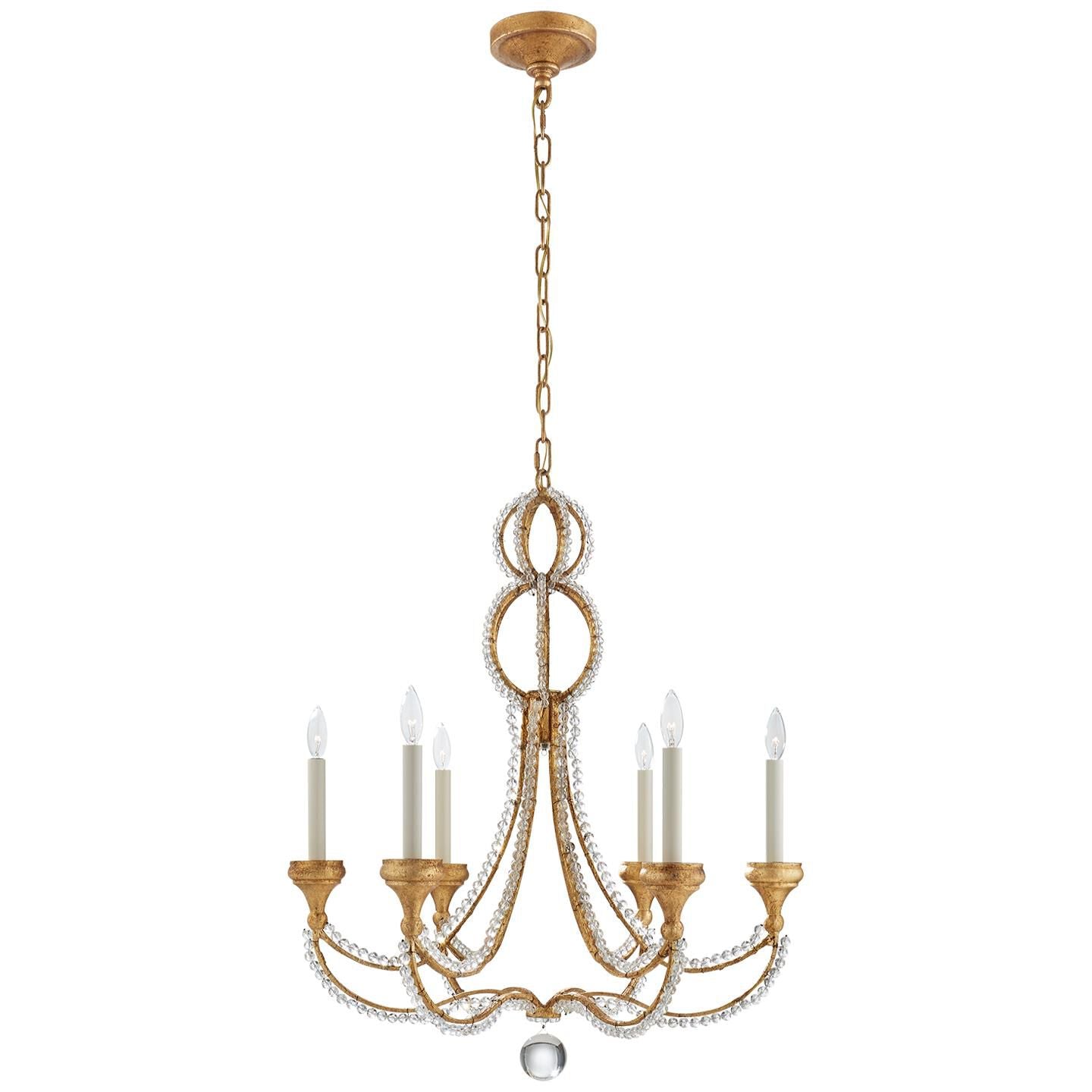 Visual Comfort Signature Collection Niermann Weeks Milan 29 Inch 6 Light Chandelier Cp159377