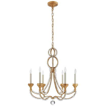 Visual Comfort Signature Collection Niermann Weeks Milan 29 Inch 6 Light Chandelier Cp159377