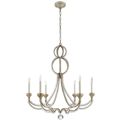 Visual Comfort Signature Collection Niermann Weeks Milan 38 Inch 6 Light Chandelier Cp159378