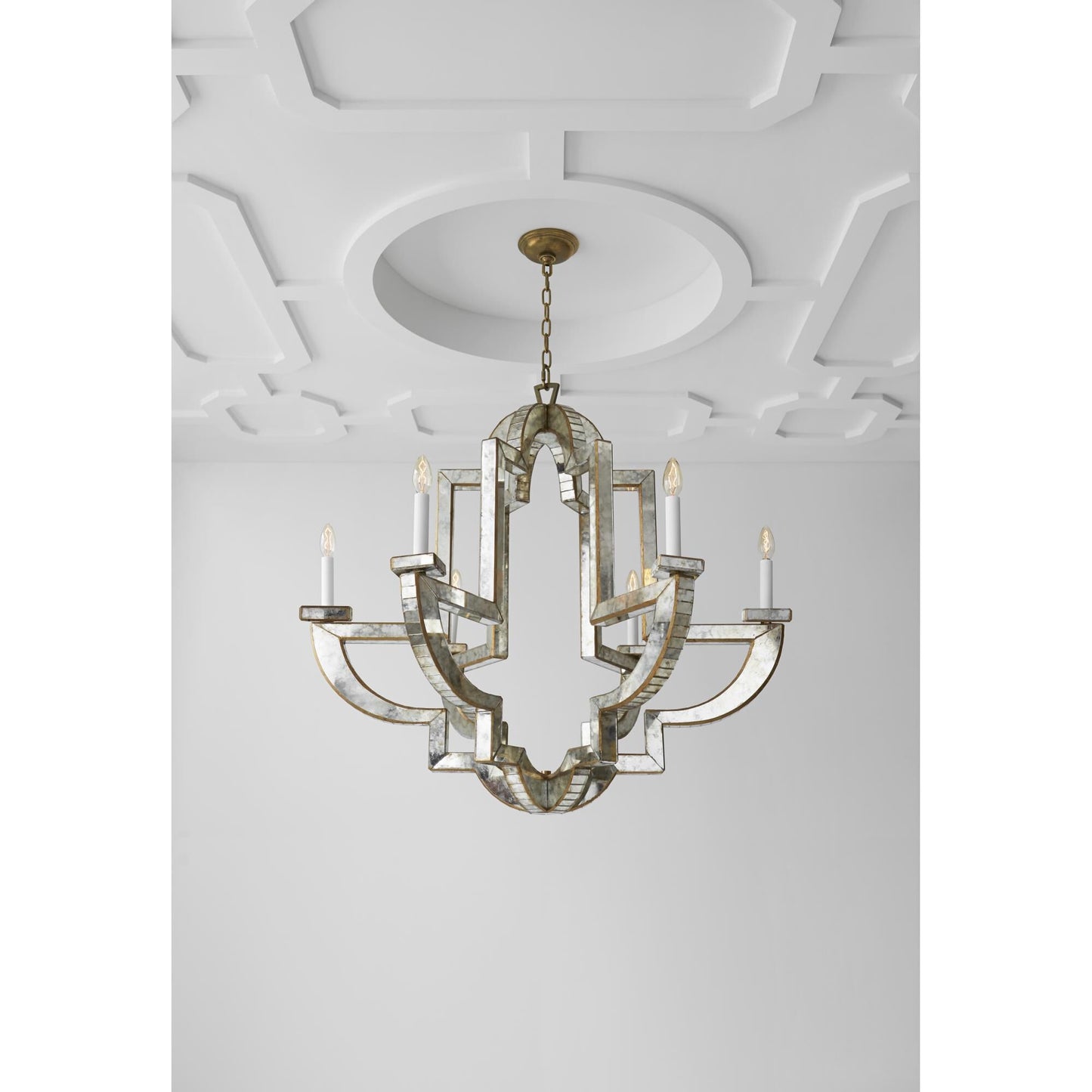 Visual Comfort Signature Collection Niermann Weeks Lido 38 Inch 6 Light Chandelier Cp159380