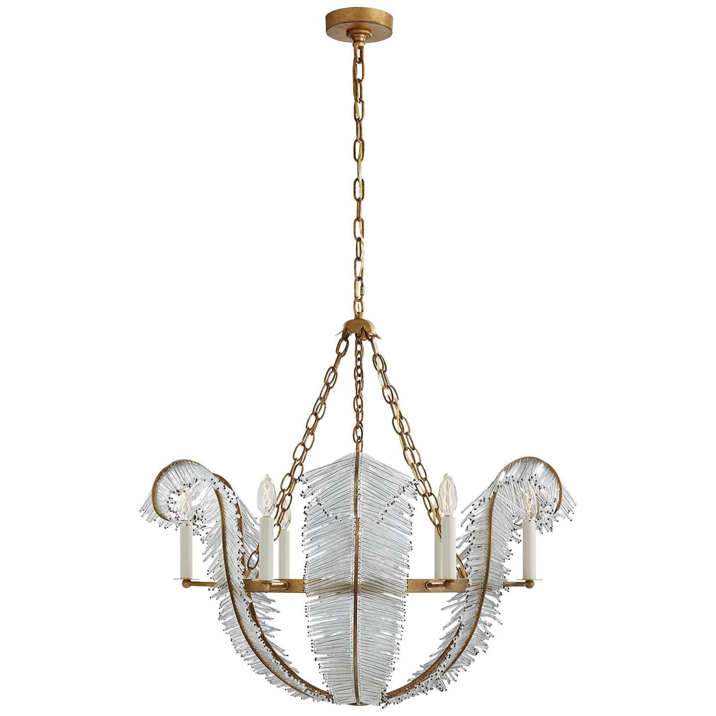 Visual Comfort Signature Collection Niermann Weeks Calais 34 Inch 6 Light Chandelier Cp159381