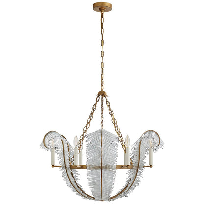 Visual Comfort Signature Collection Niermann Weeks Calais 34 Inch 6 Light Chandelier Cp159381