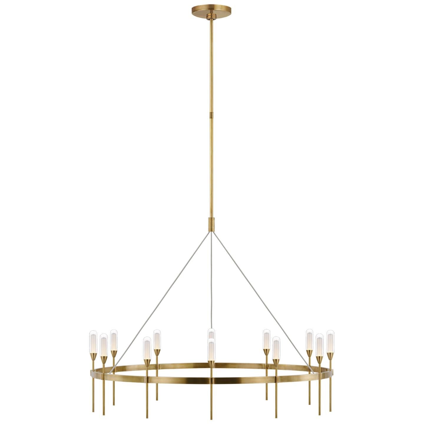 Visual Comfort Signature Collection Peter Bristol Overture 39 Inch 12 Light Led Chandelier Cp739601