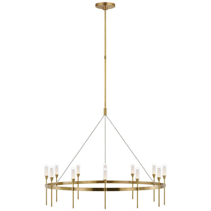 Visual Comfort Signature Collection Peter Bristol Overture 39 Inch 12 Light Led Chandelier Cp739601