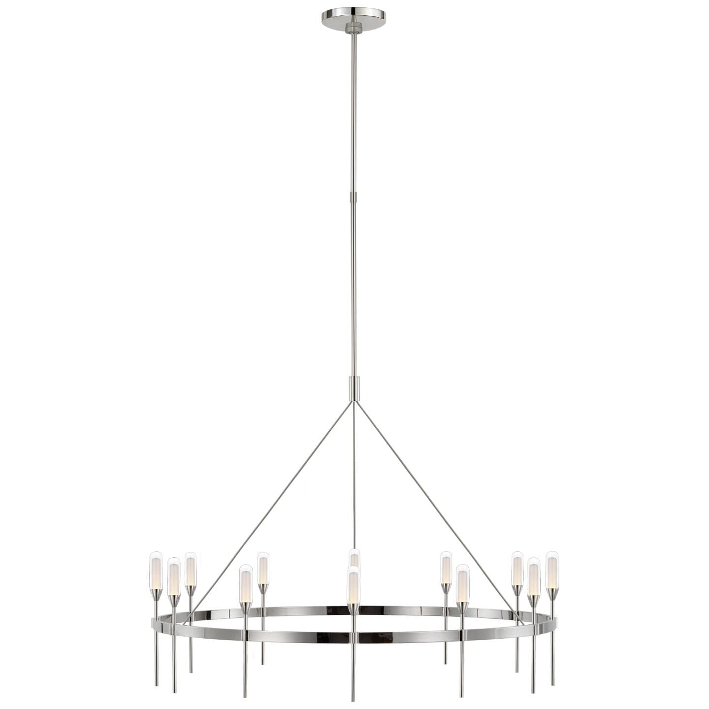 Visual Comfort Signature Collection Peter Bristol Overture 39 Inch 12 Light Led Chandelier Cp739601