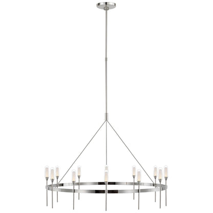 Visual Comfort Signature Collection Peter Bristol Overture 39 Inch 12 Light Led Chandelier Cp739601