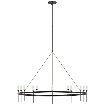 Visual Comfort Signature Collection Peter Bristol Overture 49 Inch 12 Light Led Chandelier Cp739602