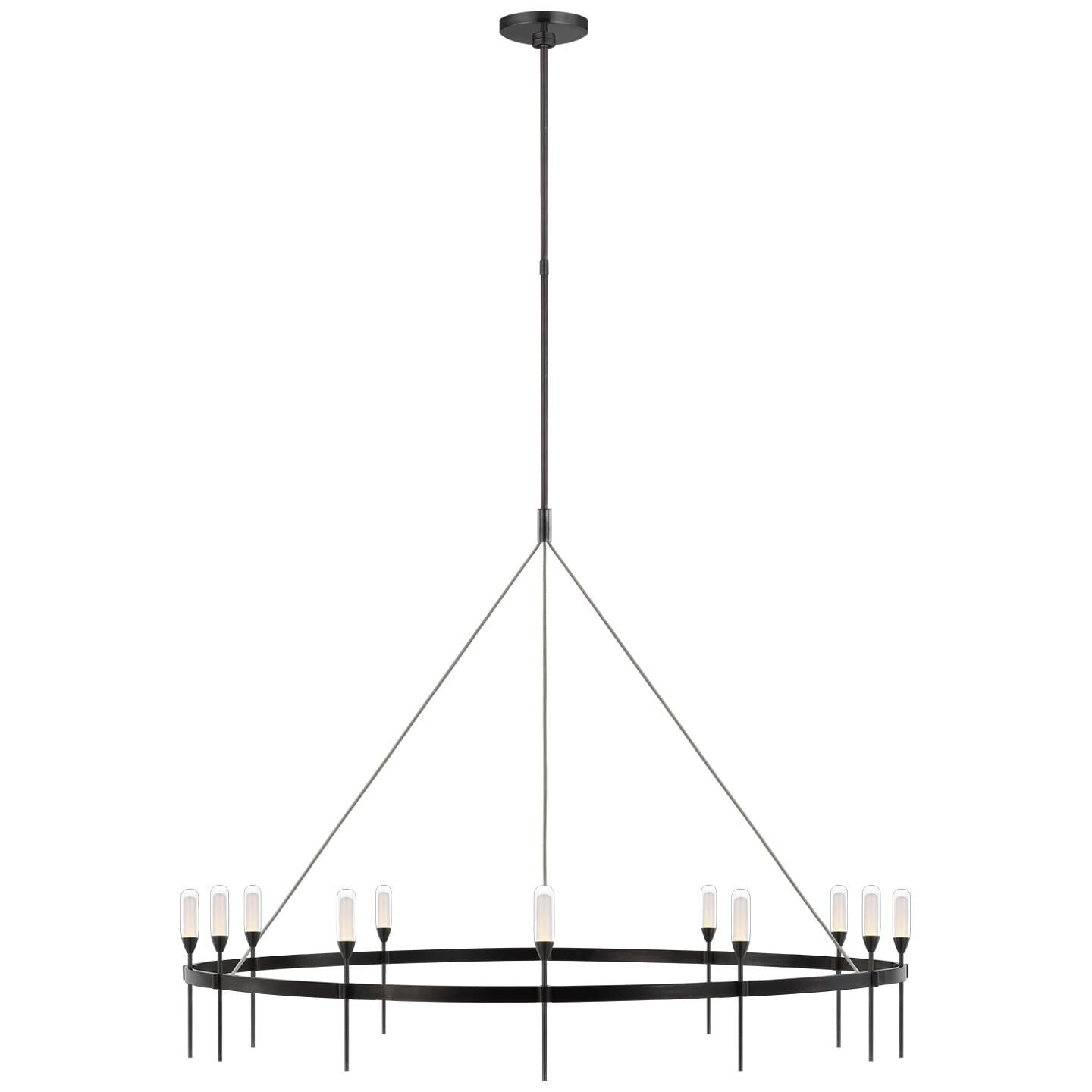 Visual Comfort Signature Collection Peter Bristol Overture 49 Inch 12 Light Led Chandelier Cp739602