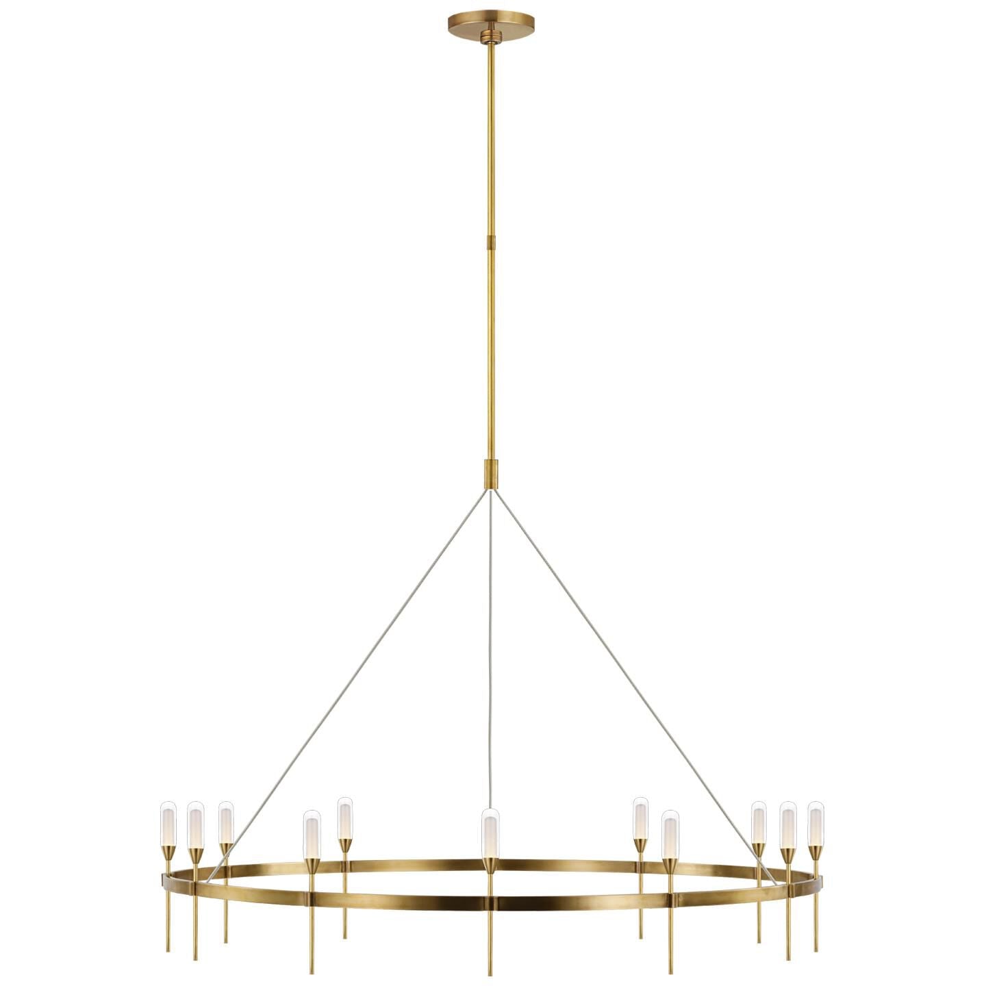 Visual Comfort Signature Collection Peter Bristol Overture 49 Inch 12 Light Led Chandelier Cp739602