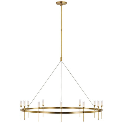 Visual Comfort Signature Collection Peter Bristol Overture 49 Inch 12 Light Led Chandelier Cp739602