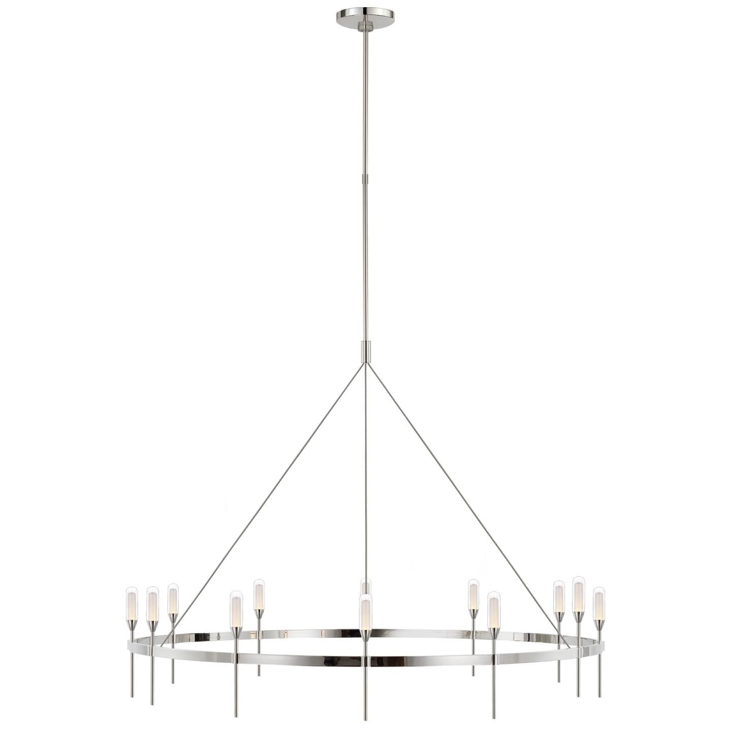 Visual Comfort Signature Collection Peter Bristol Overture 49 Inch 12 Light Led Chandelier Cp739602