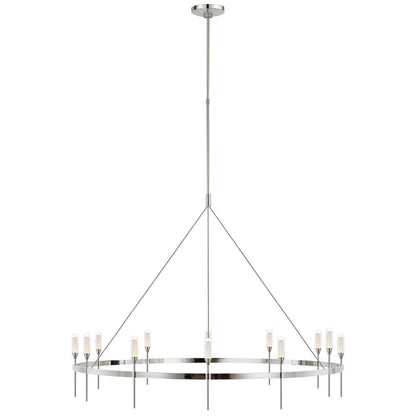 Visual Comfort Signature Collection Peter Bristol Overture 49 Inch 12 Light Led Chandelier Cp739602