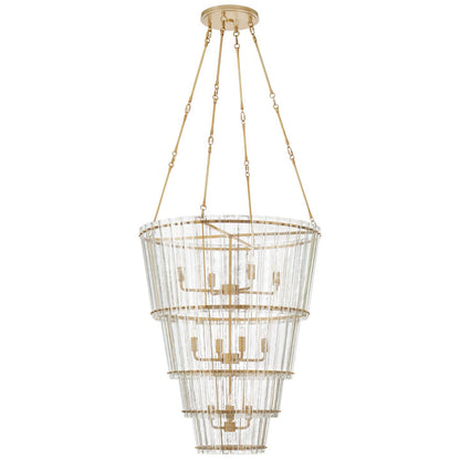 Visual Comfort Signature Collection Carrier And Company Cadence 30 Inch 12 Light Chandelier Cp429111