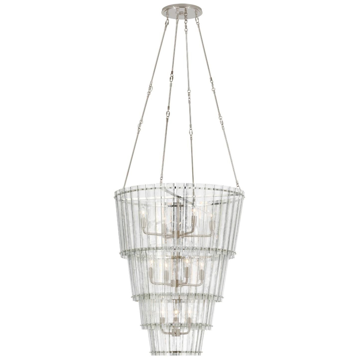 Visual Comfort Signature Collection Carrier And Company Cadence 30 Inch 12 Light Chandelier Cp429111