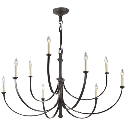 Visual Comfort Signature Collection Suzanne Kasler Reims 48 Inch 9 Light Chandelier Cp175294