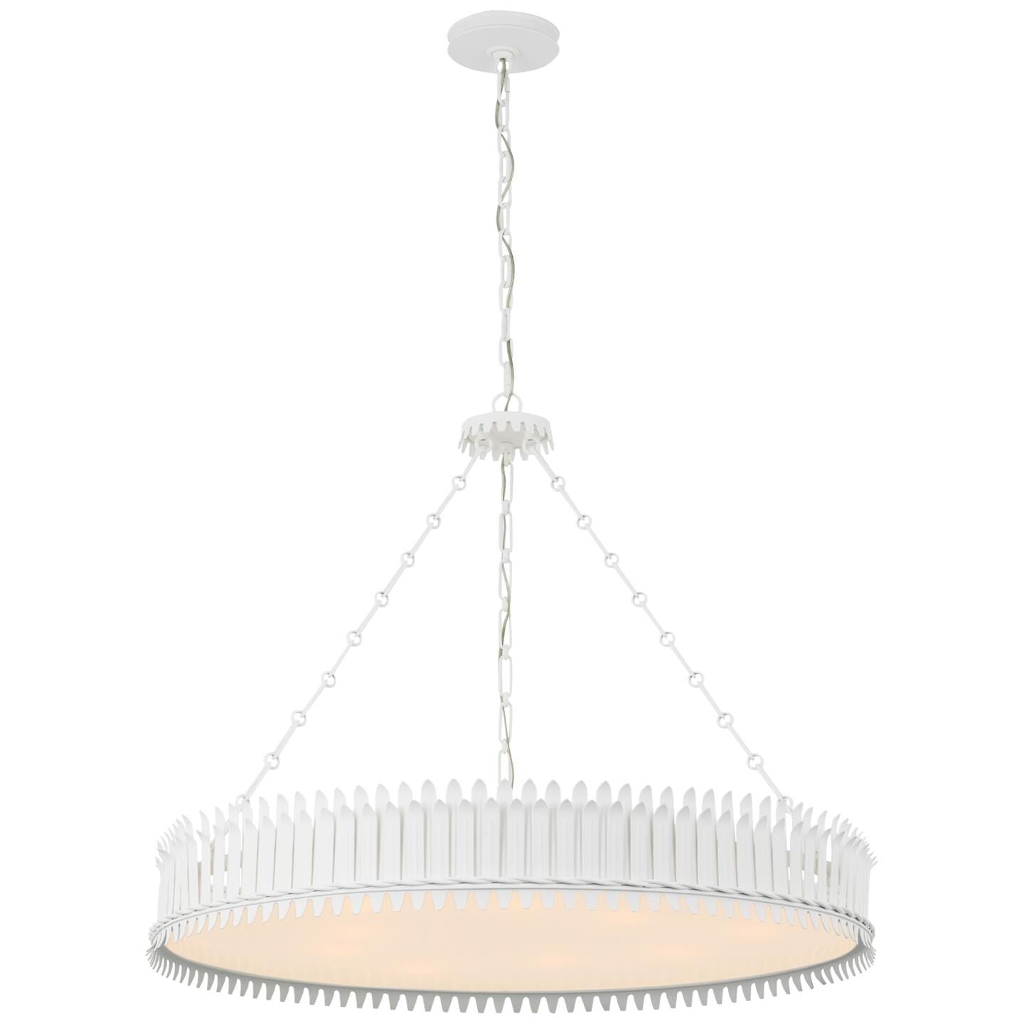 Visual Comfort Signature Collection Suzanne Kasler Leslie 36 Inch 9 Light Led Chandelier Cp793899