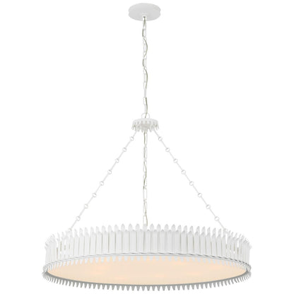 Visual Comfort Signature Collection Suzanne Kasler Leslie 36 Inch 9 Light Led Chandelier Cp793899