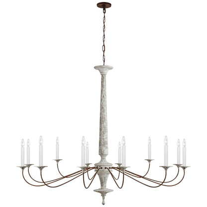 Visual Comfort Signature Collection Suzanne Kasler Bordeaux 59 Inch 12 Light Chandelier Cp175307