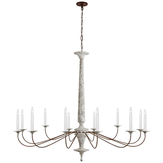 Visual Comfort Signature Collection Suzanne Kasler Bordeaux 59 Inch 12 Light Chandelier Cp175307