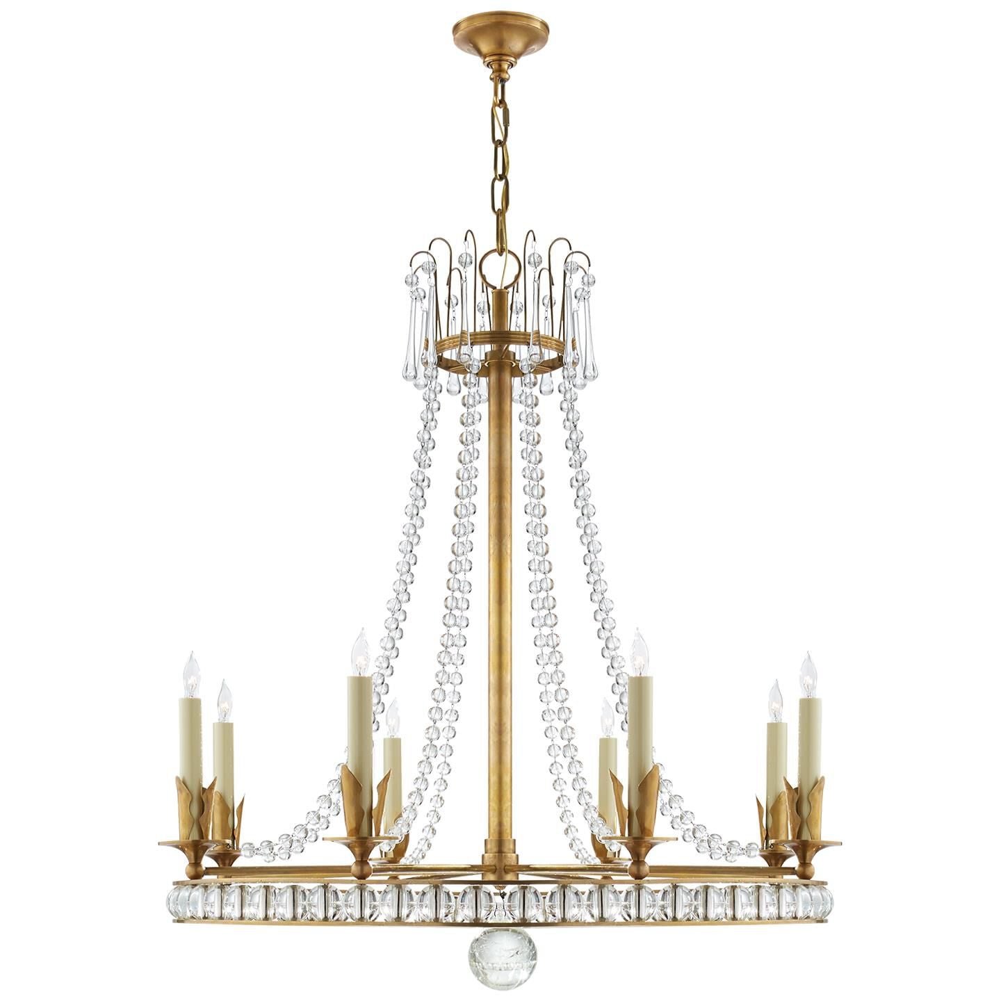 Visual Comfort Signature Collection Joe Nye Regency 31 Inch 8 Light Chandelier Cp176167