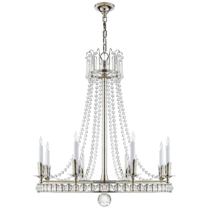 Visual Comfort Signature Collection Joe Nye Regency 31 Inch 8 Light Chandelier Cp176167