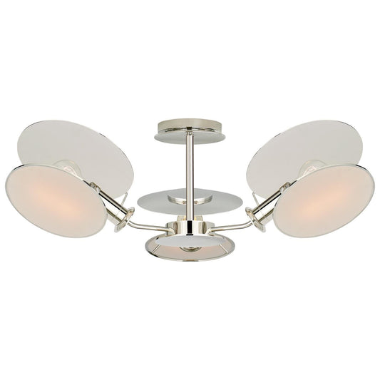 Visual Comfort Signature Collection Thomas Obrien Osiris 25 Inch 3 Light Semi Flush Mount Cp253460