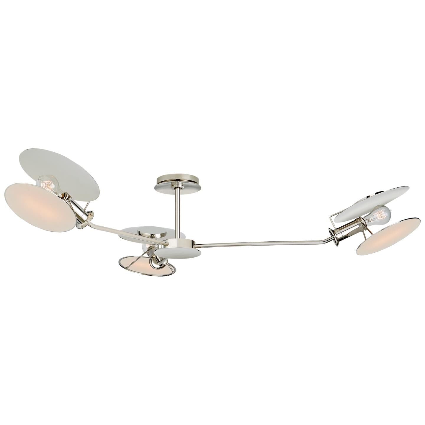 Visual Comfort Signature Collection Thomas Obrien Osiris 47 Inch 3 Light Semi Flush Mount Cp260883