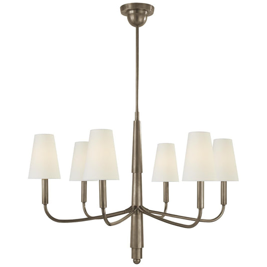 Visual Comfort Signature Collection Thomas Obrien Farlane 33 Inch 6 Light Chandelier Cp178573