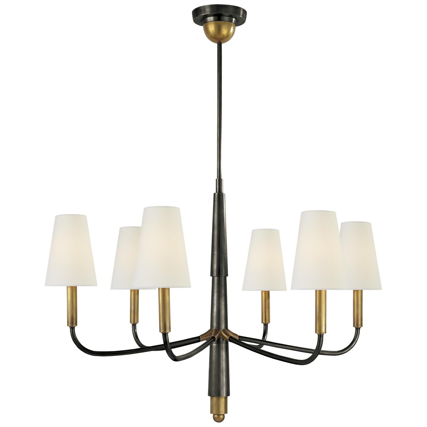 Visual Comfort Signature Collection Thomas Obrien Farlane 33 Inch 6 Light Chandelier Cp178573